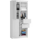 Regál R15 R80 2D2SZ bílá/bílý lesk