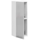 Závěsná kuchyňská skříňka Olivia W30 bílá/metalický lesk