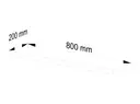 Polička PS-4 80 cm - bílá
