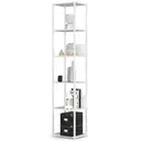 Kovový regál Loft 40 cm bílá/bílá