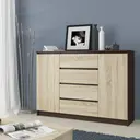 Komoda K140 2D4SZ wenge/dub sonoma