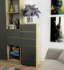 Komoda CL6 dub artisan/grafitová šedá