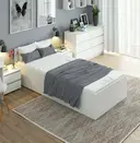 Postel CLP 90x200 cm bílá - zvedací rošt
