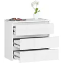 Komoda CL3 60 cm bílá/bílý lesk