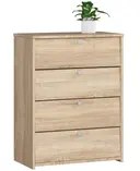Botník se čtyřmi dvířky dub sonoma
