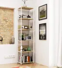 Kovový regál Loft 50 cm bílá/dub artisan