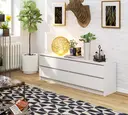 Komoda K160 4SZ bílá