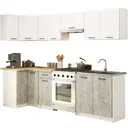 Kuchyňský set Olivia 3M bílá/beton