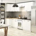 Rohová závěsná kuchyňská skříňka Olivia W60/60 H720 bílá