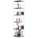 Kovový regál Loft 50 cm bílá/šedá