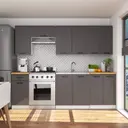 Kuchyňská Skříňka Olivia S80ZL bílá/grafitová šedá