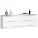 Komoda K160 4SZ bílá