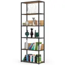 Kovový regál Loft 70 cm černá/dub craft