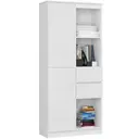 Regál R15 R80 2D2SZ bílá/bílý lesk