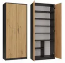 Regál Oliv 2D antracit/dub artisan