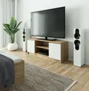 TV stolek K140 dub sonoma/bílá