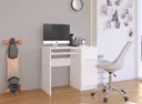 Počítačový stůl Piksel pravá - bílá