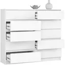 Komoda K140 10SZ bílá
