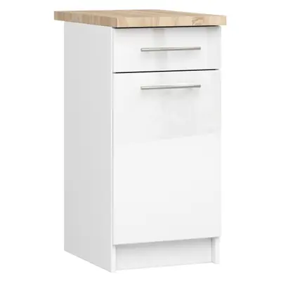 Kuchyňská skříňka Olivia S40 SZ1 bílá/bílý lesk
