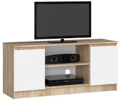 TV stolek K120 dub sonoma/bílá