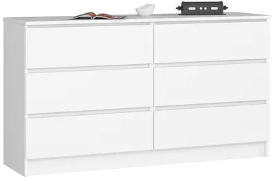 Komoda K140 6SZ bílá