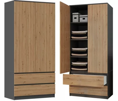 Skříň Malwa SS-90 Antracit Artisan