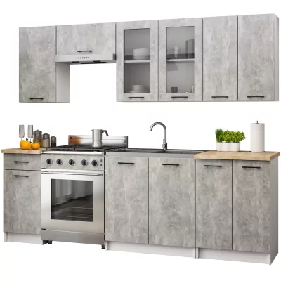 Kuchyňská sestava Olivia 2.4m H720 beton