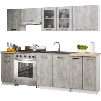 Kuchyňská sestava Olivia 2.4M beton