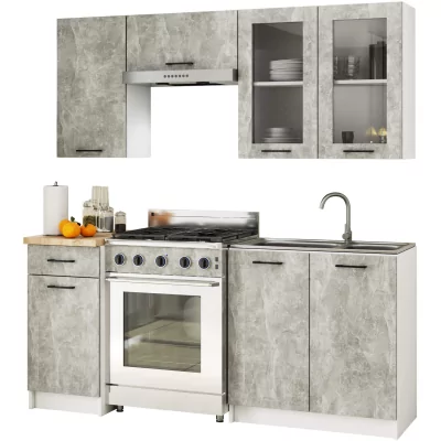 Kuchyňská sestava Olivia 1.8M H720 beton