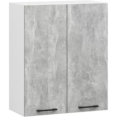 Závěsná kuchyňská skříňka Olivia W60 H720 bílá/beton