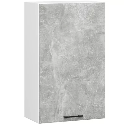 Závěsná kuchyňská skříňka Olivia W50 H720 bílá/beton