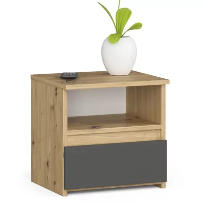 Noční stolek CL1 dub artisan/šedá