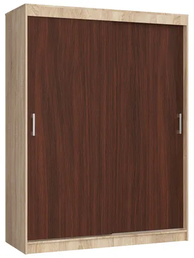 Šatní skříň posuvná Mono 150 cm dub sonoma/wenge