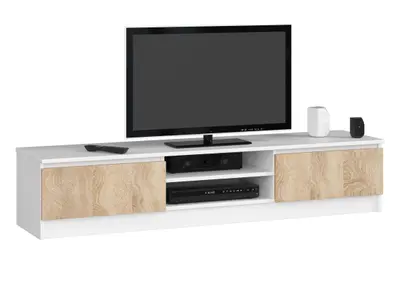 TV stolek K160 bílá/dub sonoma