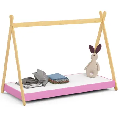 Dětská postel Gem 180x80 růžová + matrace