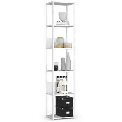Kovový regál Loft 40 cm bílá/bílá