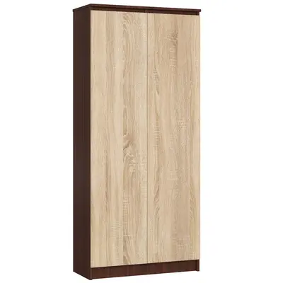 Regál R80 2D8P wenge/dub sonoma