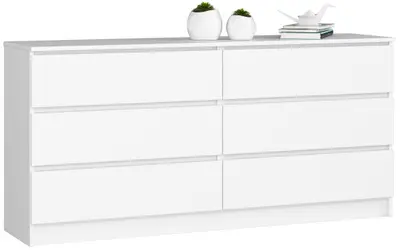 Komoda K160 6SZ bílá