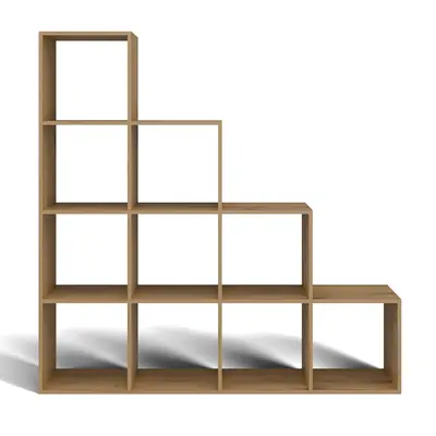 Regál Step 4x4 dub artisan