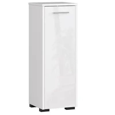 Koupelnová skříňka Fin S30 1D bílá/bílý lesk