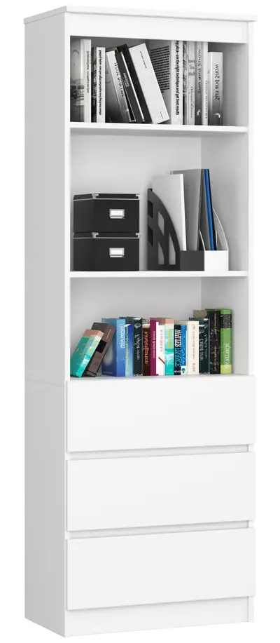Regál R60 3SZ2P bílá