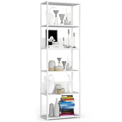Kovový regál Loft 60 cm bílá/bílá