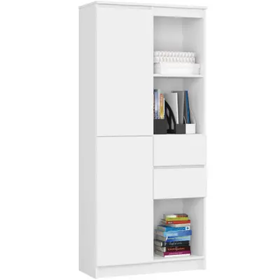 Regál R15 R80 2D2SZ bílá