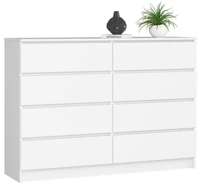 Komoda K140 8SZ bílá
