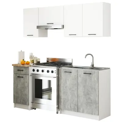 Kuchyňský set Olivia 1.8M bílá/beton