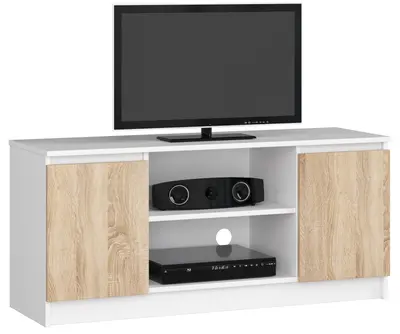 TV stolek K120 bílá/dub sonoma