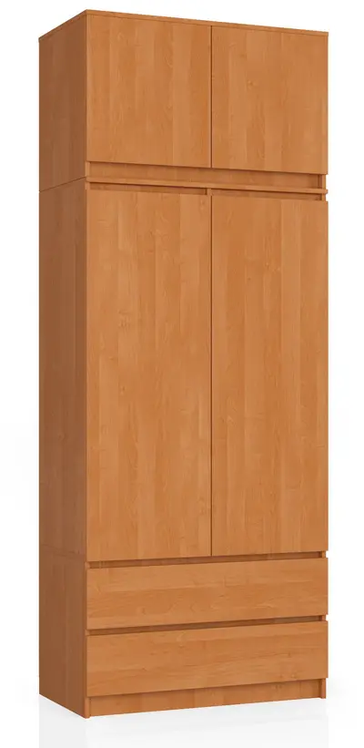 Šatní skříň s nástavbou S90 2D2SZ olše