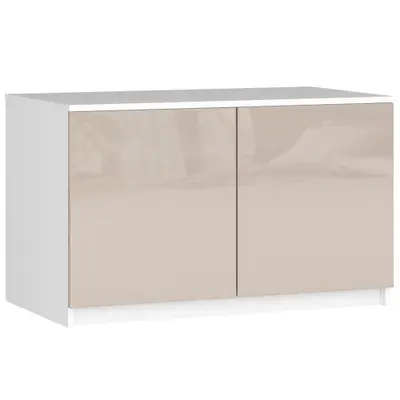 Nástavba na skříň S90 2D 2SZ cappuccino lesk