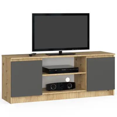 TV stolek K140 dub artisan/grafitová šedá