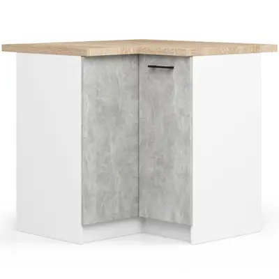 Kuchyňská skříňka Olivia S90/90 bílá/beton